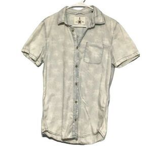 i Jeans by Buffalo Palm Print Cotton Shirt